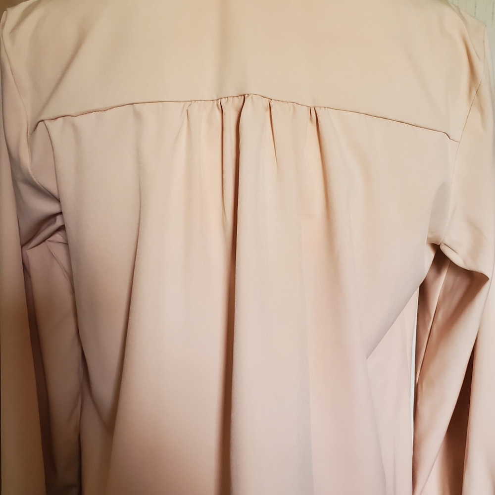Frill Hem Shirred Long Sleeve Top - Picture 6 of 8